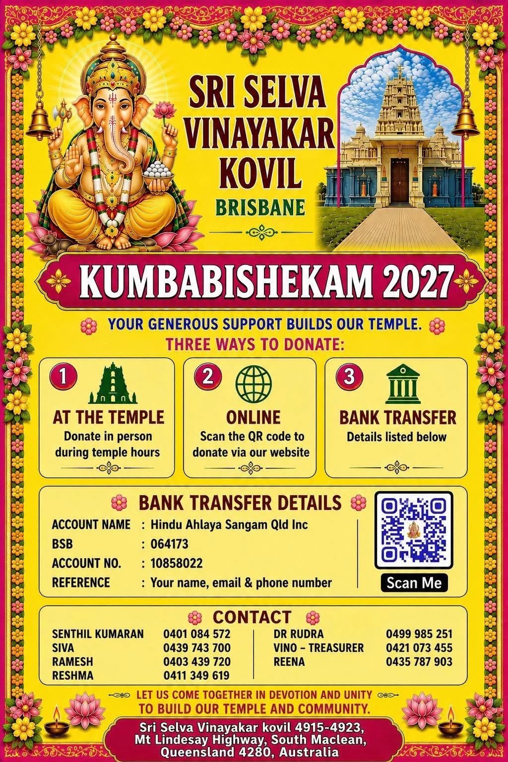 Kumbabishekam 2027 flyer